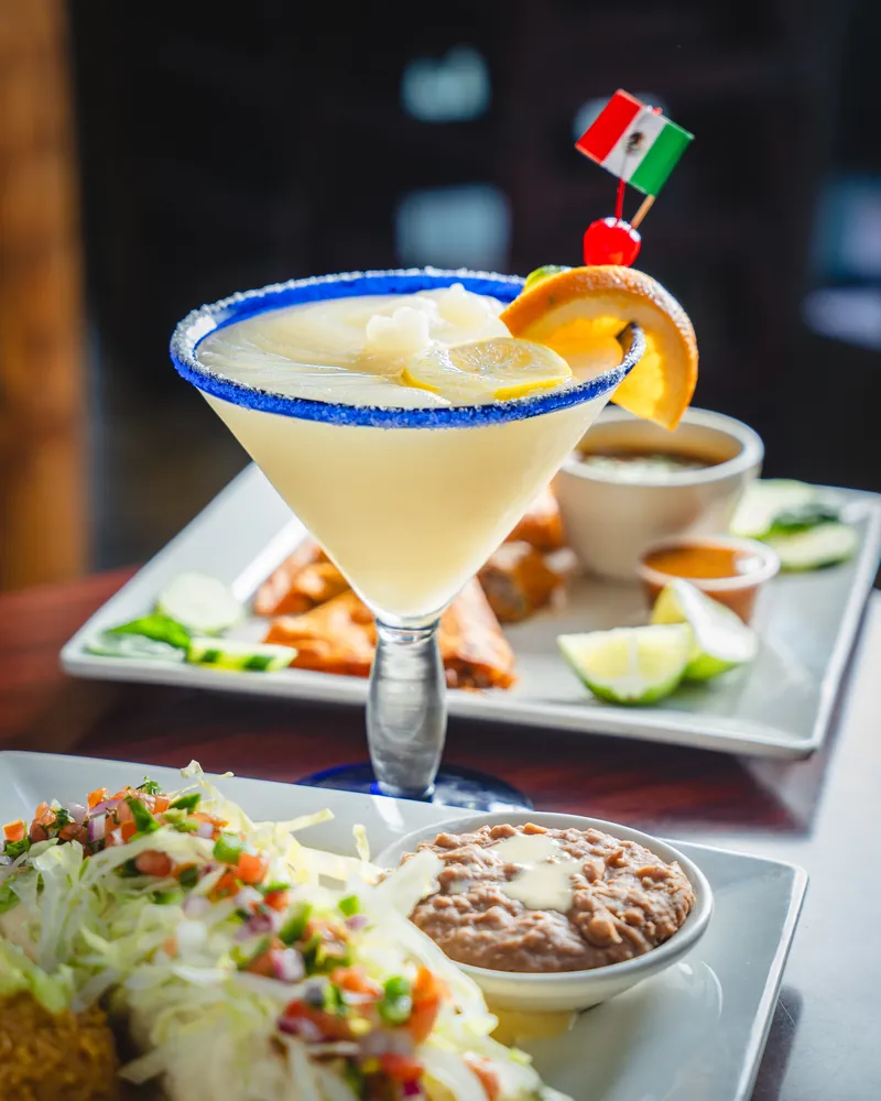 El Rancho Grande Mason - Margarita with garnish